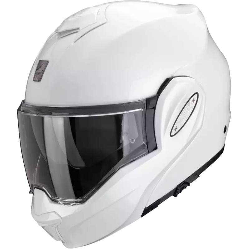 Flip-up kypärä Scorpion EXO-TECH EVO PRO SOLID helmiäisvalkoinen