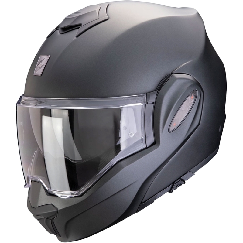 Flip-up kypärä Scorpion EXO-TECH EVO PRO SOLID helmiäismusta mattamusta