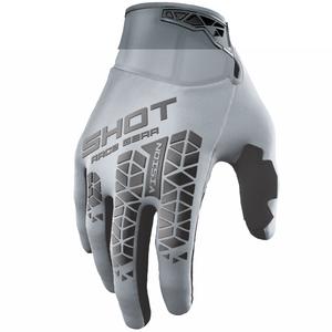 Motocross-hanskat Shot Vision Tech harmaa