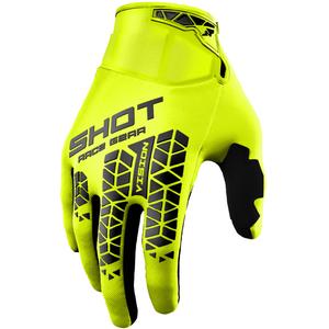 Motocross käsineet Shot Vision Tech fluo keltainen