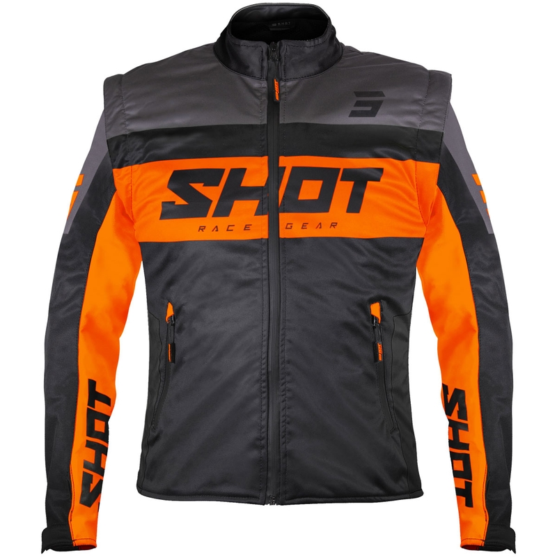 Softshell-takki Shot Softshell Lite musta-oranssi
