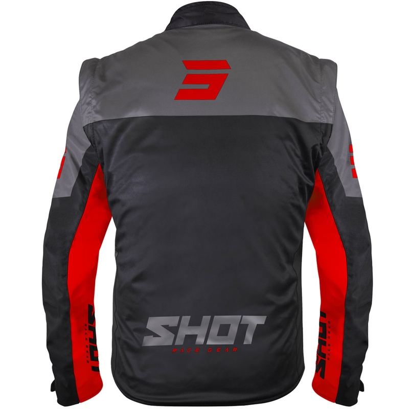 Softshell-takki Shot Softshell Lite musta-punainen