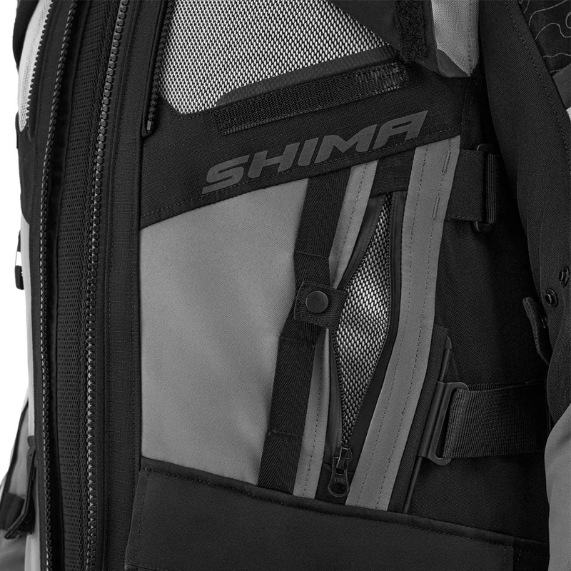 Shima Tracker vaaleanharmaa moottoripyörätakki
