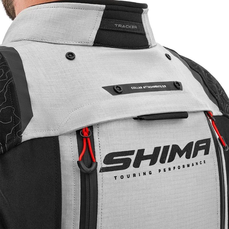 Shima Tracker vaaleanharmaa moottoripyörätakki