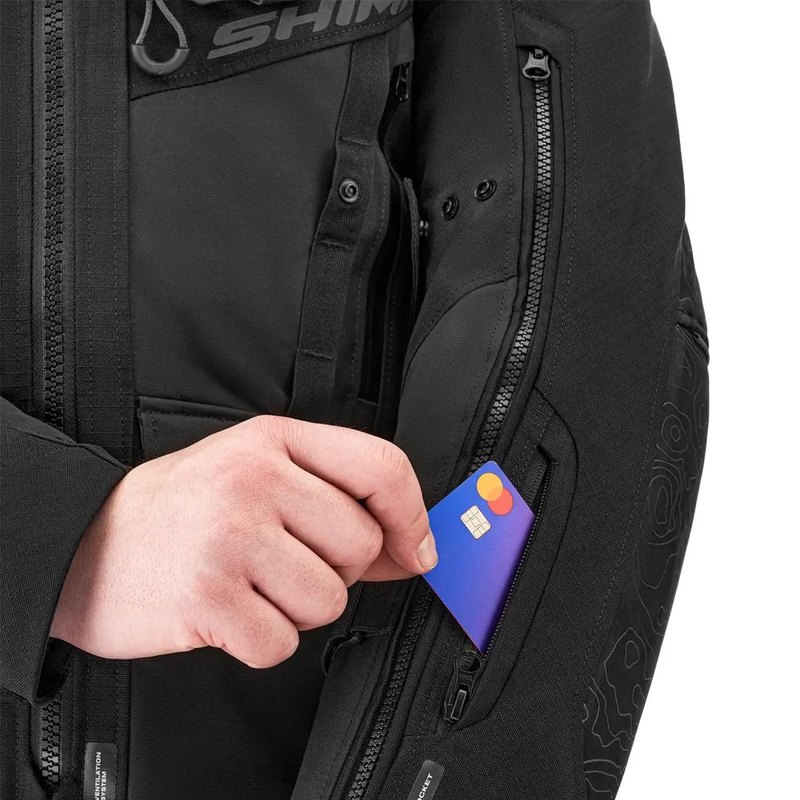 Shima Tracker moottoripyörätakki musta