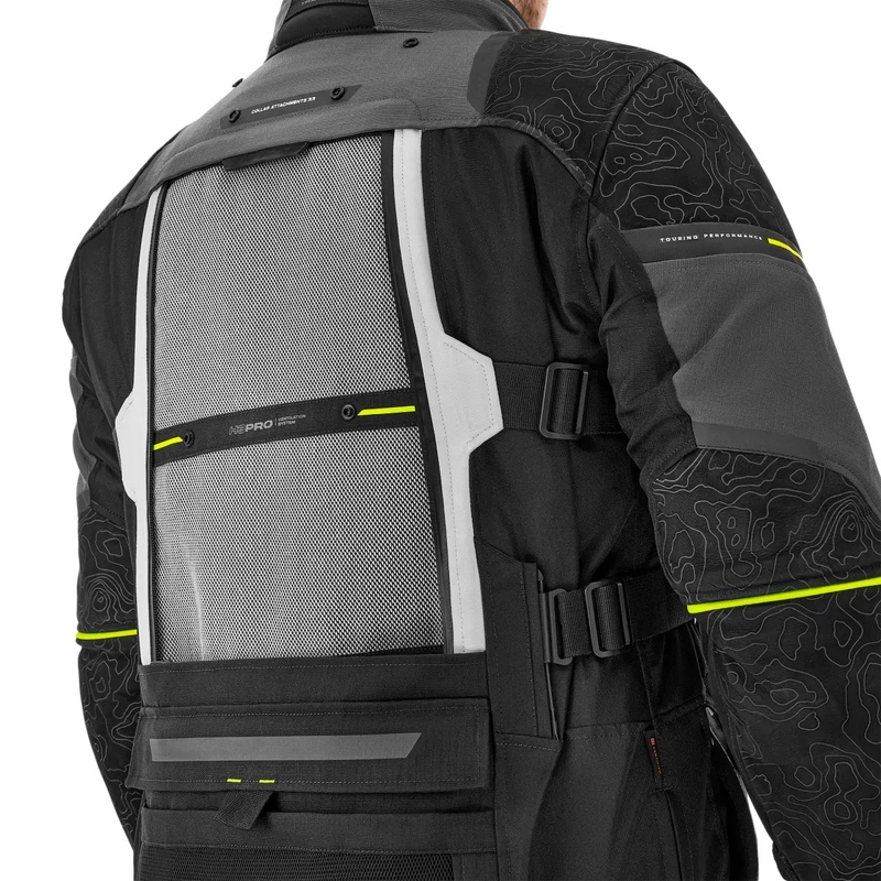 Moottoripyörätakki Shima Tracker harmaa