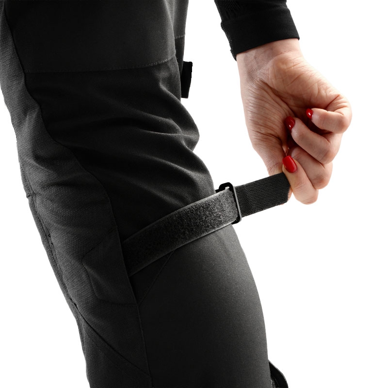 Naisten Rebelhorn Hardy 3.0 Musta ja harmaa moottoripyöräilyhousut