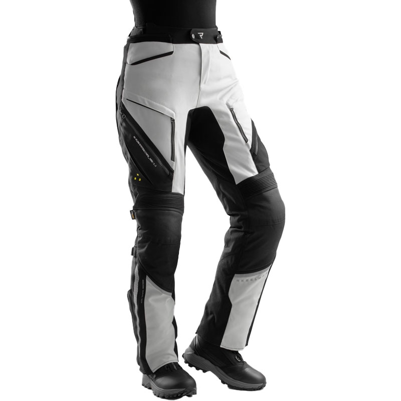 Naisten Rebelhorn Hardy 3.0 Musta ja harmaa moottoripyöräilyhousut