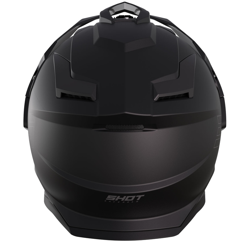 Enduro Moottoripyöräilykypärä Shot Trek Max Vision Solid Matta Musta