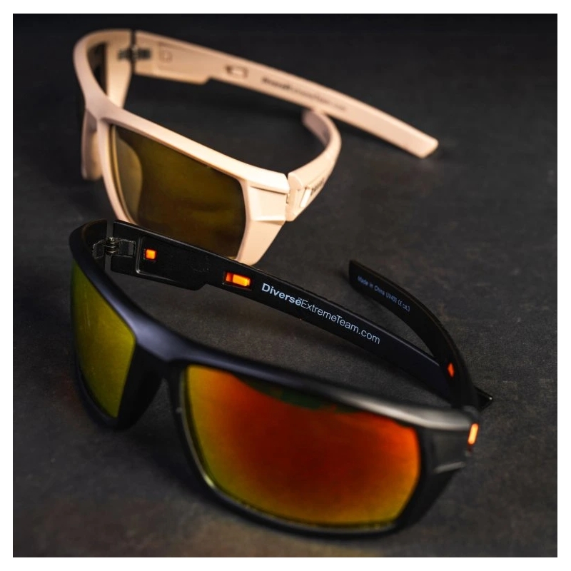 Dakar Swing P II mustat ja oranssit aurinkolasit