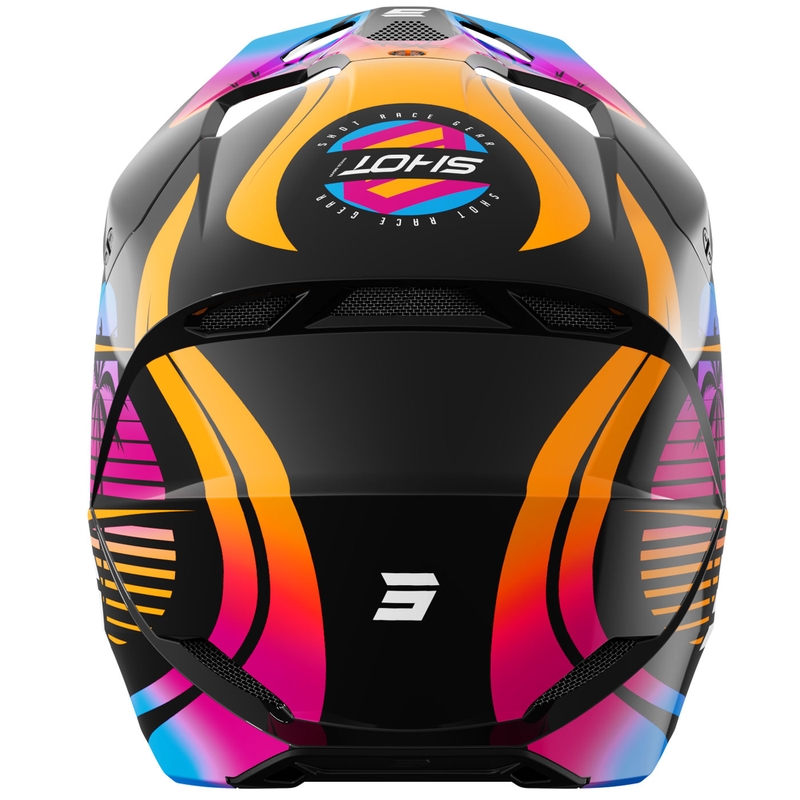 Lasten motocross kypärä Shot Furious Miami kiiltävä oranssi
