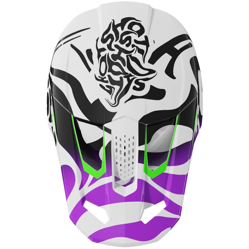 Lasten motocross kypärä Shot Ghost violetti