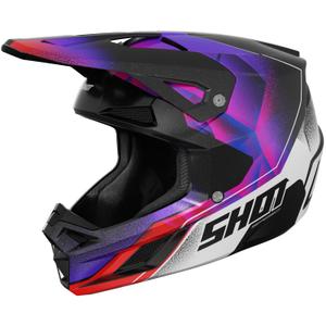 Lasten motocross kypärä Shot Speed Olymp pearl purple