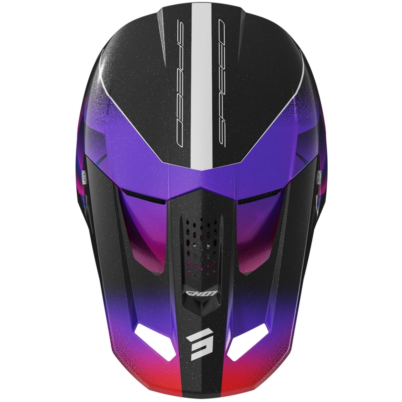 Lasten motocross kypärä Shot Speed Olymp pearl purple