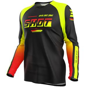 Lasten motocross pelipaita Shot Draw Block fluo keltainen