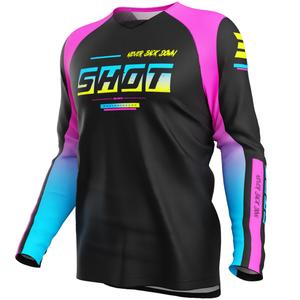 Lasten motocross pelipaita Shot Draw Block vaaleanpunainen