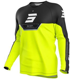 Lasten motocross pelipaita Shot Draw Daytona fluo keltainen