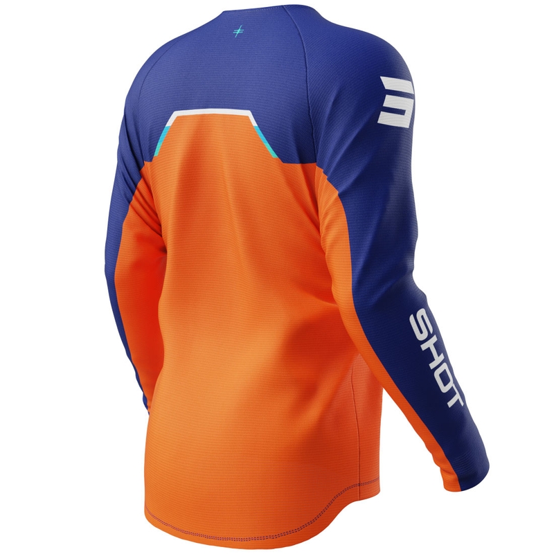 Lasten motocross paita Shot Draw Daytona oranssi