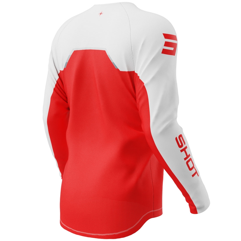 Lasten motocross pelipaita Shot Draw Daytona punainen