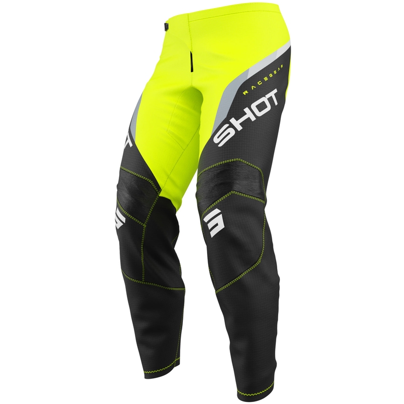 Lasten motocross housut Shot Draw Daytona fluo keltainen