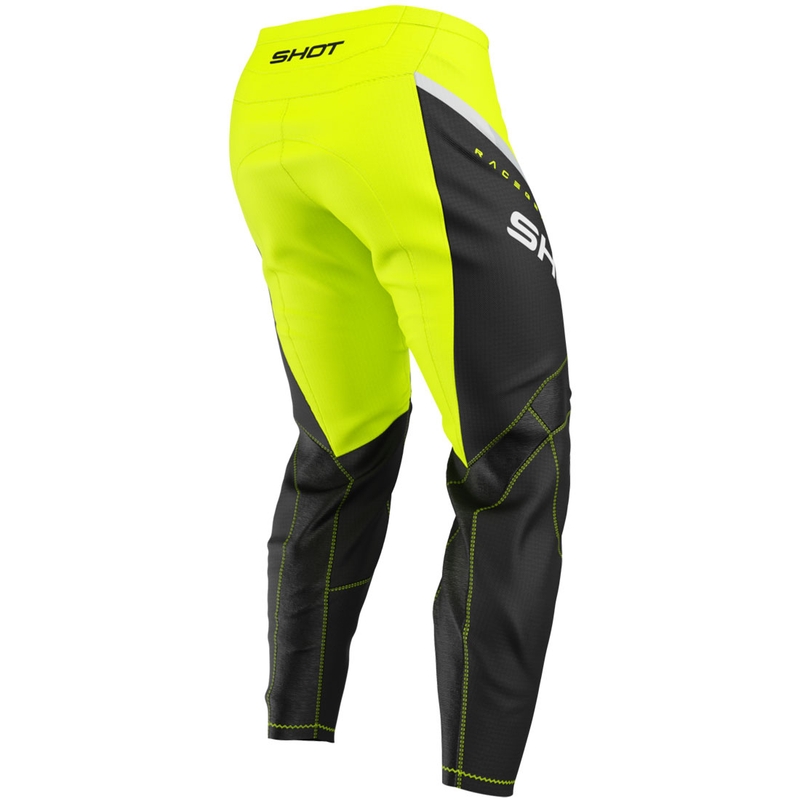 Lasten motocross housut Shot Draw Daytona fluo keltainen