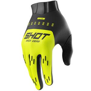 Lasten motocross käsineet Shot Race Evo fluo keltainen