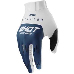 Lasten motocross-hanskat Shot Race Evo petrolin sininen