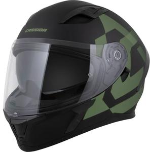 Cassida Orbit Grind integraalinen moottoripyöräilykypärä mattamusta-tummanvihreä