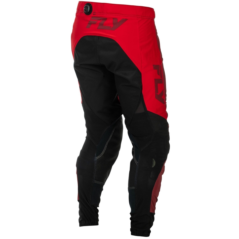 Motocross housut FLY Racing-USA Lite musta-punainen