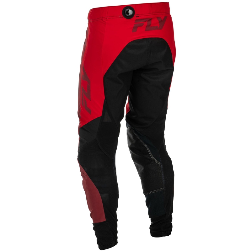 Motocross housut FLY Racing-USA Lite musta-punainen