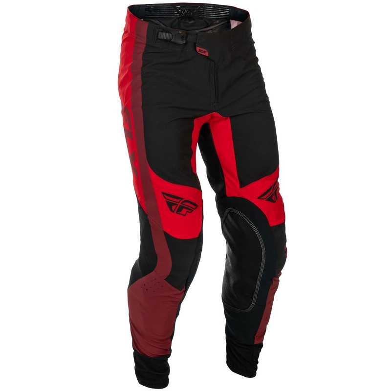 Motocross housut FLY Racing-USA Lite musta-punainen