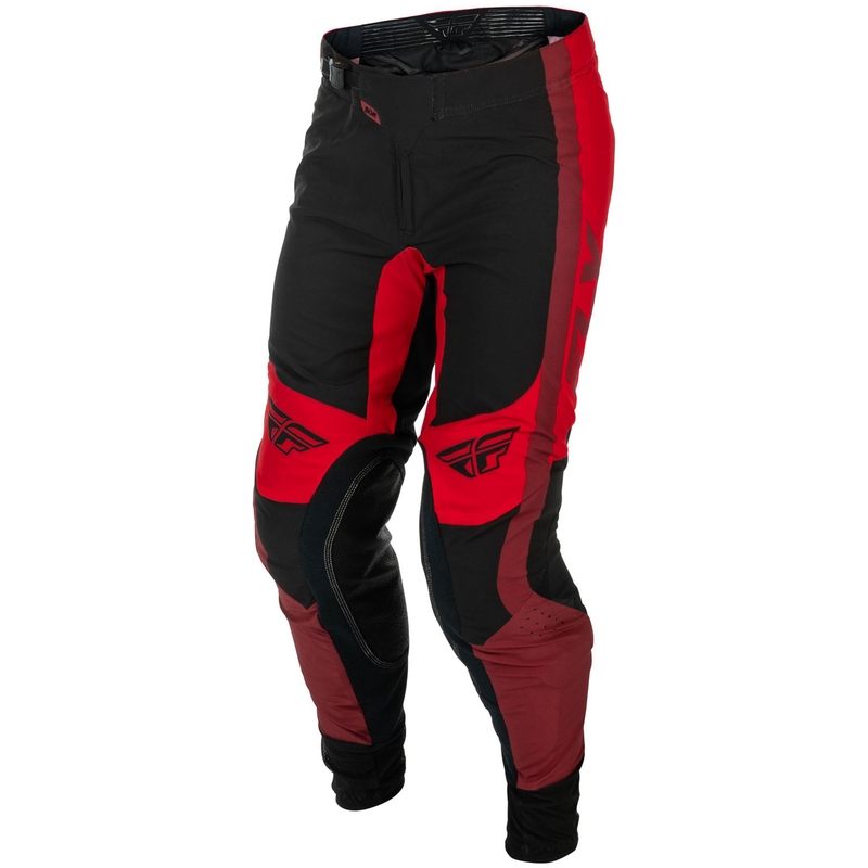 Motocross housut FLY Racing-USA Lite musta-punainen