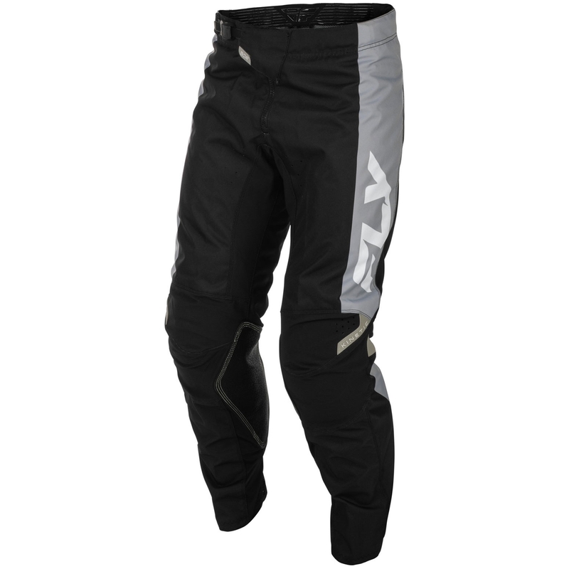 Motocross housut FLY Racing - USA Kinetic musta-harmaa