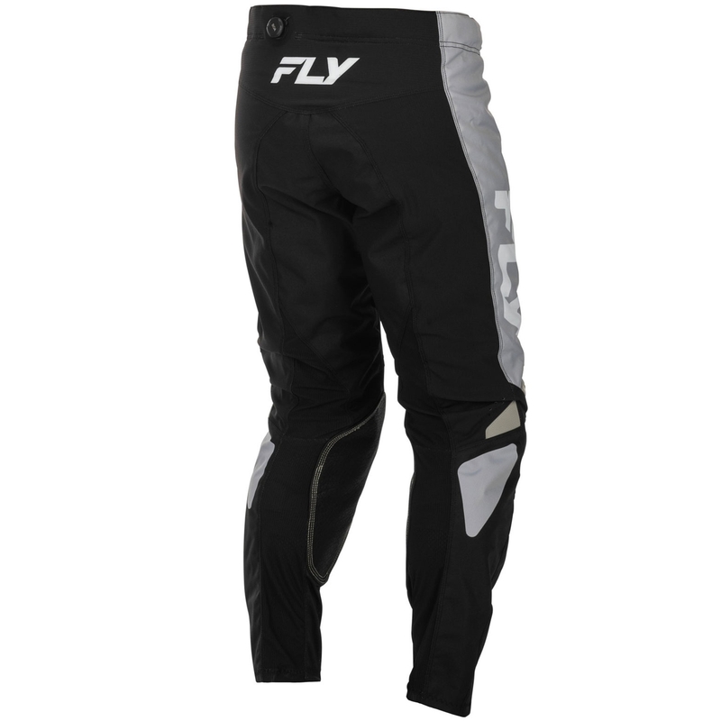 Motocross housut FLY Racing - USA Kinetic musta-harmaa