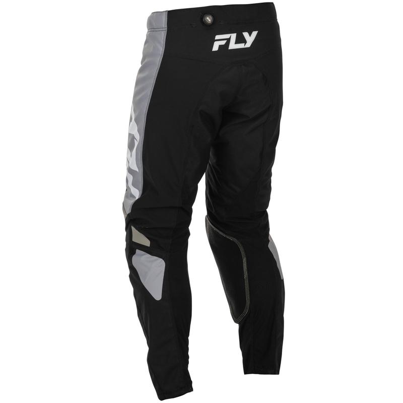 Motocross housut FLY Racing - USA Kinetic musta-harmaa