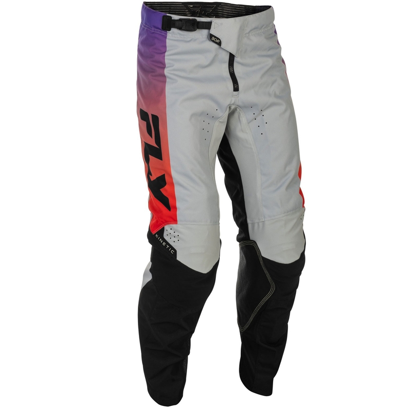 Motocross housut FLY Racing - USA Kinetic harmaa-punainen-violetti-musta