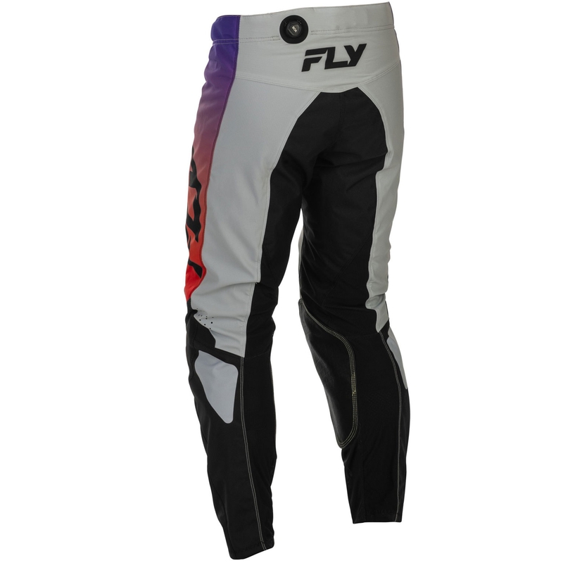 Motocross housut FLY Racing - USA Kinetic harmaa-punainen-violetti-musta