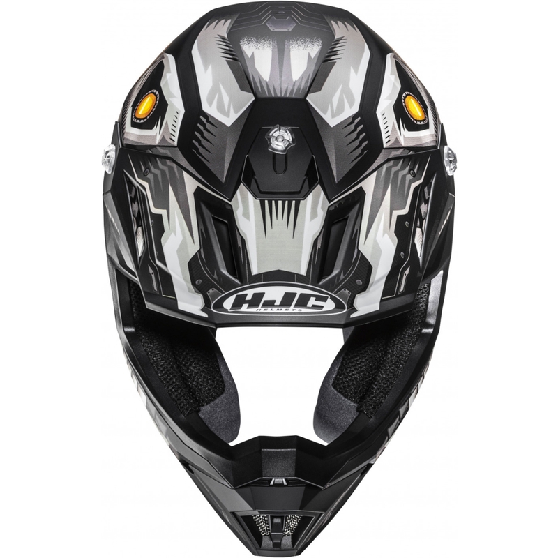 Motocross-kypärä HJC C50 Mecha Beast MC5SF musta-harmaa