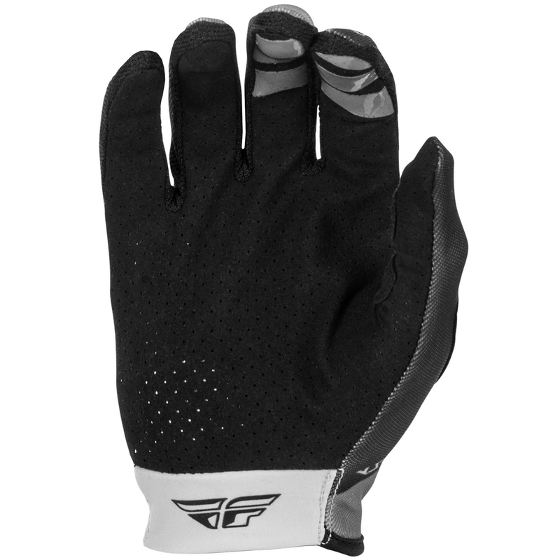 Motocross hanskat FLY Racing - USA Lite harmaa-musta