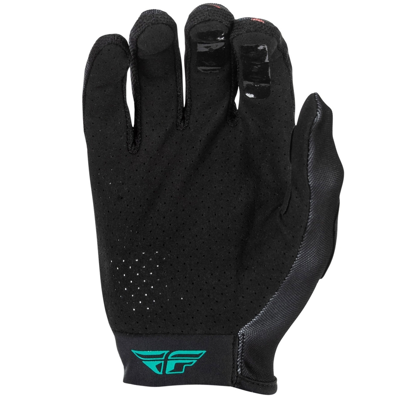 Motocross hanskat FLY Racing - USA Lite Americana musta-punainen-kultainen