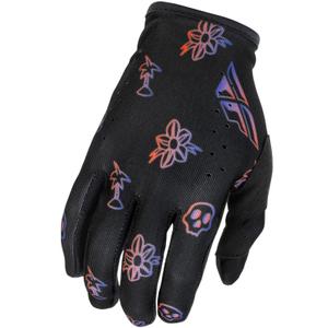 Motocross hanskat FLY Racing - USA Lite Outline musta-punainen-violetti