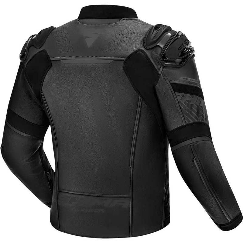 Shima Bandit 2.0 Musta nahkainen moottoripyörä takki