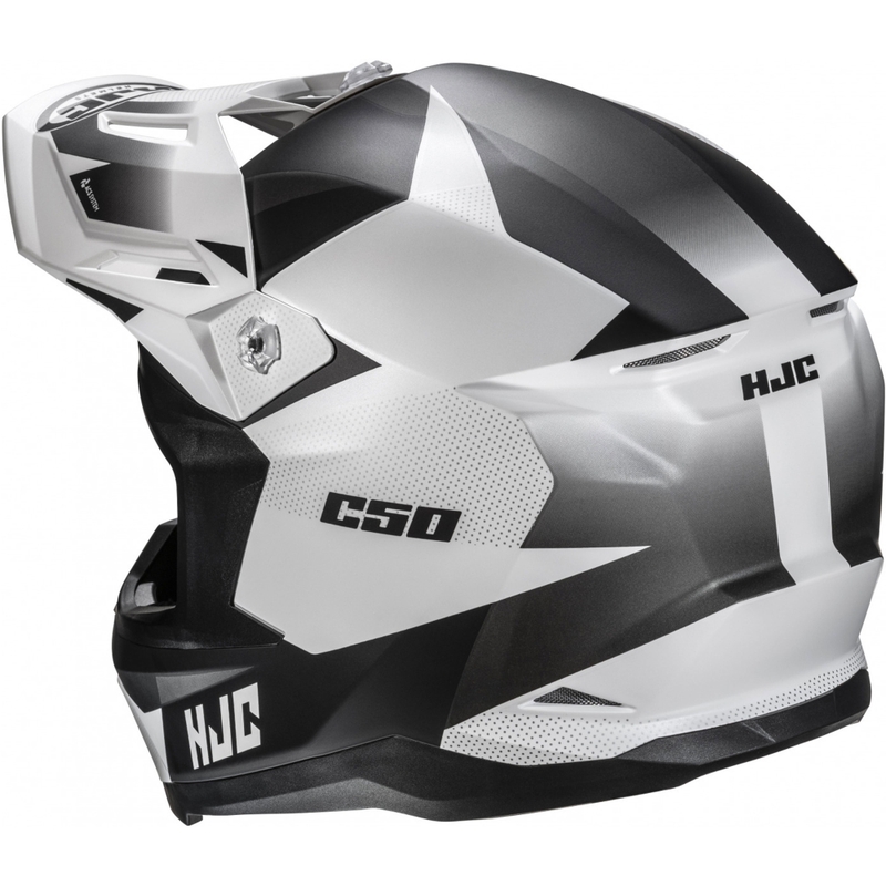 Motocross kypärä HJC C50 Slide MC10SF musta ja valkoinen