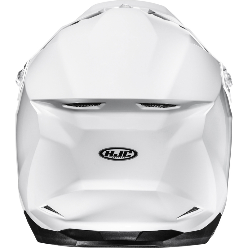 Motocross-kypärä HJC C50 Solid pearl white (valkoinen)