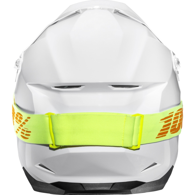 Motocross-kypärä HJC C50 Solid pearl white (valkoinen)