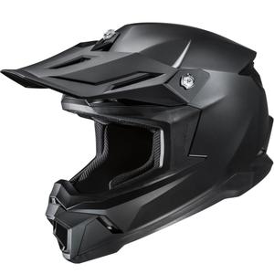 Motocross-kypärä HJC C50 Solid semi flat black (puoliksi tasainen musta)