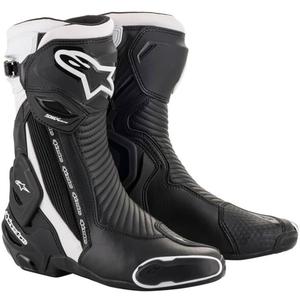 Alpinestars SMX Plus 2 mustavalkoiset moottoripyöräilykengät