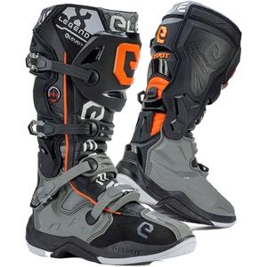 Eleveit X-Legend moottoripyöräsaappaat harmaa-oranssi