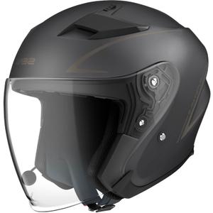 Avoin moottoripyöräilykypärä SENA Outstar S musta mattapintainen
