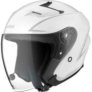 Avoin moottoripyöräilykypärä SENA Outstar S kiiltävä valkoinen